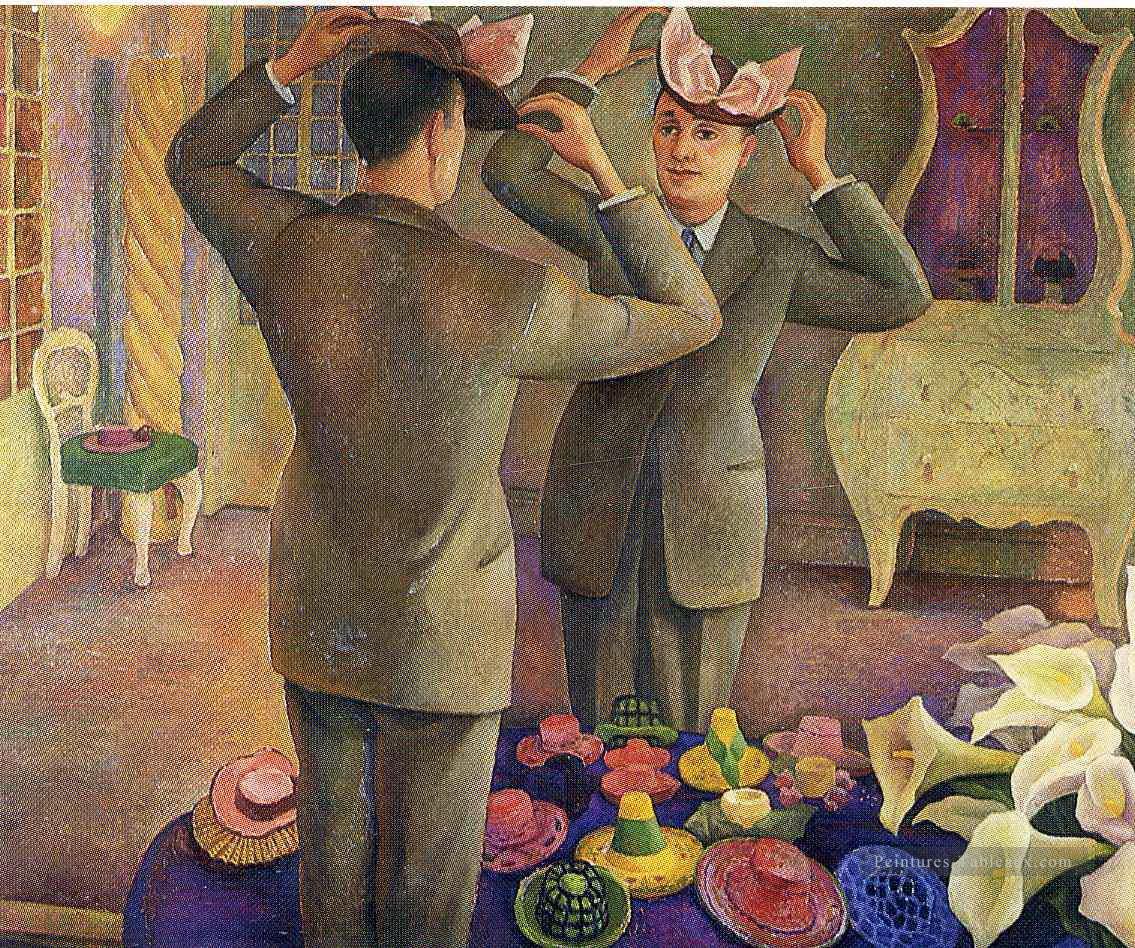 le moulin potrait de henri de chatillon 1944 Diego Rivera Peintures à l'huile